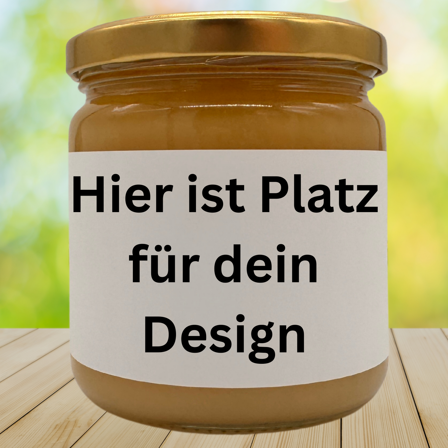 Erklärung wo Platz für deine Gestaltung des Etiketts ist